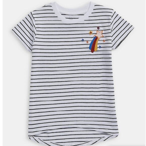 Just Kidding Girl's Embroidered Shooting Star - Picture 1 of 7